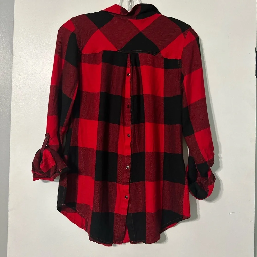 Maurice’s Women’s XS Buffalo Plaid Flannel Button-Up Shirt